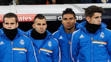 Nacho, Jes&eacute;, Casemiro y Morata.