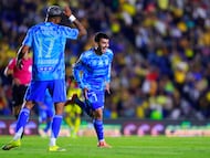 MEX58125. CIUDAD DE MÉXICO (MÉXICO), 28/02/2026.- Angel Correa de Tigres celebra un gol este sábado, en un partido de la Liga MX entre América y Tigres en el estadio Ciudad de los Deportes en Ciudad de México (México). EFE/ Sáshenka Gutiérrez