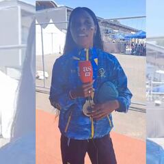 Karen Palomeque, medalla de oro en 100 metros planos