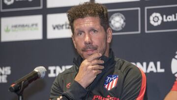 24/07/19
 PRETEMPORADA DALLAS EEUU
 ATLETICO DE MADRID Rueda de prensa
 Entrenador DIEGO PABLO SIMEONE - SAUL &Atilde;&lsquo;IGUEZ 