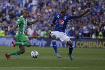 Con goles de Vladimir Hernández y Roberto Ovelar, Millonarios y Nacional igualaron 1-1 en partido valido por la fecha 9 de la Liga Águila. Wuilker Fariñez fue la figura.