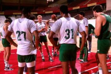 Entrenamiento de los Celtics.