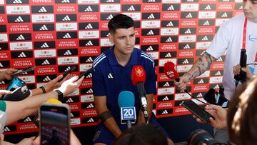 Álvaro Morata, durante el Media Day de la selección española.