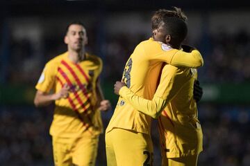 Dembelé empató el partido. 1-1.