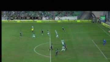 Orsay de Charles en el 0-1 que adelantó al Celta ante el Betis.