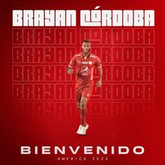 América confirma a Brayan Córdoba como su sexto refuerzo