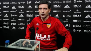Marcelino, en la previa de Copa contra el Sporting.