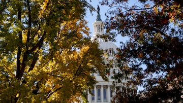 View of the U.S. Capitol building as lawmakers in the U.S. Congress struggle to reach a deal to head off a looming partial government shutdown less than two weeks away on Capitol Hill.