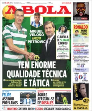 Portadas de la prensa mundial