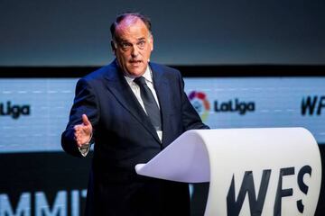 LaLiga president, Javier Tebas, at the World Football Summit, Madrid.