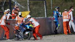 Ca&iacute;da sin consecuencias de Mir en el FP1.