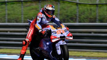 Marc Márquez durante la carrera del GP de Japón de MotoGP en Motegi.