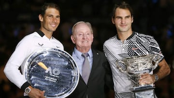 El pulso entre Nadal y Federer iluminó 2017 en el tenis