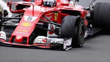 Sebastian Vettel durante el Gran Premio de Gran Breta&ntilde;a 2017.