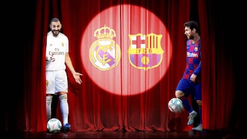 Benzema y Messi, atractivos de un Clásico global.