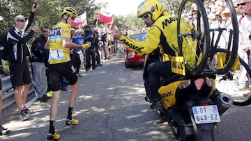 Sin una bici en meta, Froome pudo haber sido expulsado