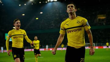 Pulisic, en un partido del Borussia Dortmund.