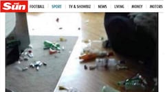 Así dejó McGregor la habitación de su hotel en el Grand National