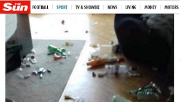 Así dejó Conor McGregor la habitación del hotel de Liverpool donde se alojó durante el Grand National.