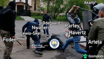 Las derrotas del Madrid y del City protagonistas de los memes de la jornada