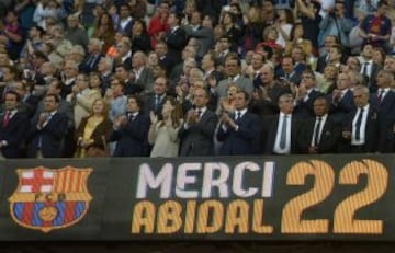 Barcelona - Málaga. Homenaje a Abidal