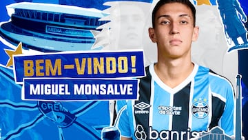 Miguel Monsalve, nuevo jugador de Gremio de Porto Alegre.