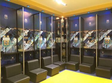 Así lucen los vestuarios de la Bombonera antes del choque