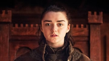 La actriz brit&aacute;nica Maisie Williams en el papel de Arya Stark en &quot;Juego de Tronos&quot;