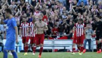 Mario Suárez, al final del partido ante el Getafe.
