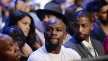 Floyd Mayweather Jr., en la función de anoche