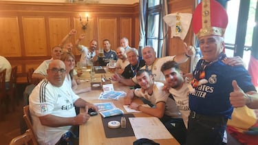 Las peñas madridistas invadieron Múnich