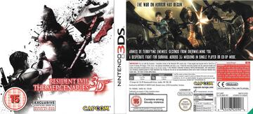 resident evil the mercenaries 3d nintendo 3ds portada box art