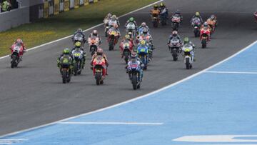 Salida de MotoGP en Jerez.