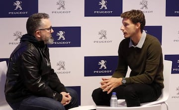 Pablo Carreño con el redactor de AS, Nacho Albarrán.