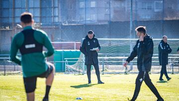 Cristóbal Parralo analizó el partido ante el Racing de Santander.