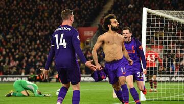 El Liverpool sufre para ganar al Southampton y se pone líder