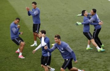 Último entrenamiento del Madrid antes de recibir al Sevilla