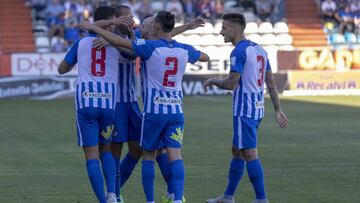 Jugadores de la Ponferradina.