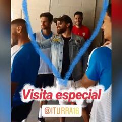 El cariñoso recibimiento que tuvo Iturra en su visita a Málaga