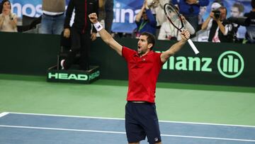 Cilic beats Delbonis to give Croatia lead in Davis Cup final