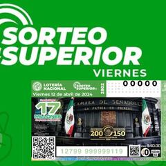 Sorteo Superior 2802: resultados y números premiados | 12 de abril del 2024