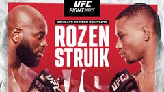 Cartelera del UFC Fight Night entre Jairzinho Rozenstruik y Jailton Almeida.