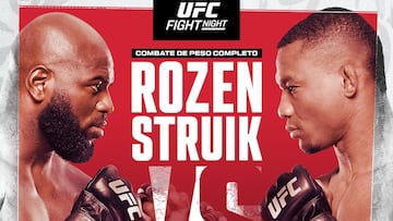 Cartelera del UFC Fight Night entre Jairzinho Rozenstruik y Jailton Almeida.