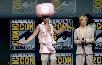 Ezra hizo su propio cosplay, vistiéndose como Toadette, el personaje de la saga de los juegos de Super Mario Bros. 