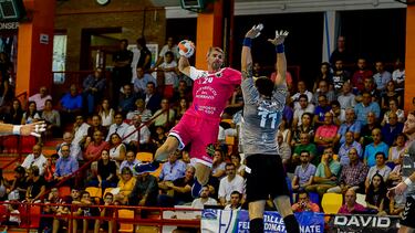 Muratovic, en un partido de 2018 con Cangas.