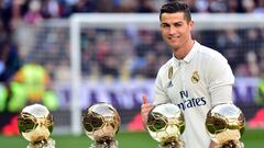 Cristiano ofreció su cuarto Balón de Oro al Bernabéu