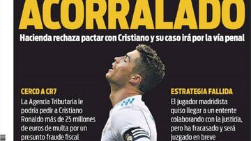 Portada del diario Sport del día 20 de marzo de 2018.