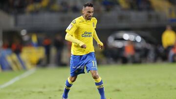 Momo, durante un partido con Las Palmas.