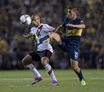 Boca Juniors igualó en la Bombonera ante River Plate 0-0 en la semifinal de ida de la Copa Sudamericana. 