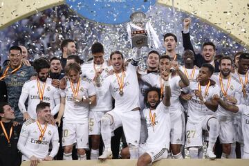 El Real Madrid campeón de la Supercopa de España.